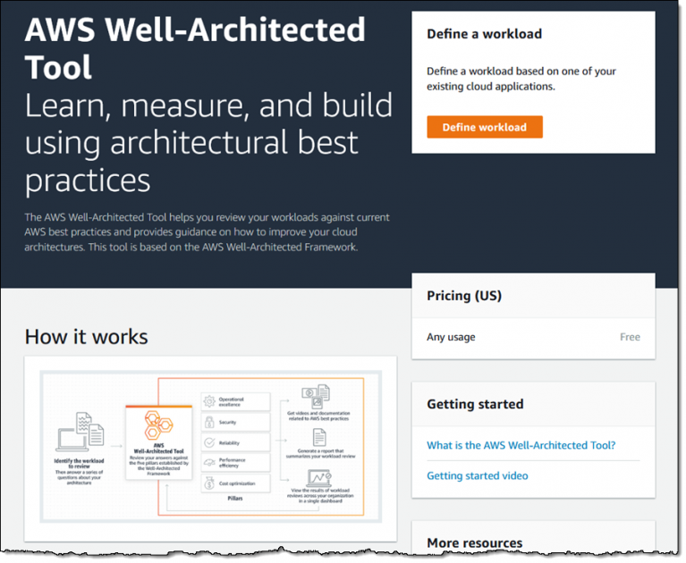 New – AWS Well-Architected Tool – Review Workloads Against Best Practices