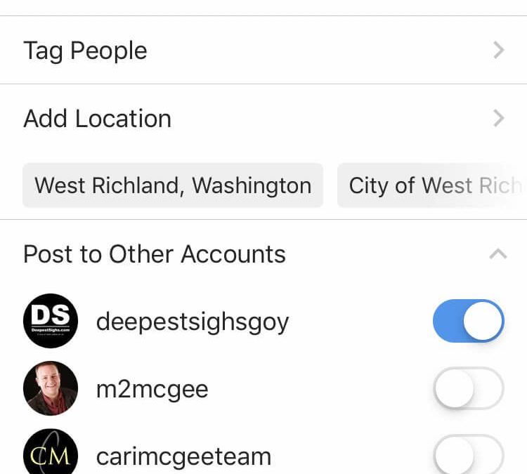 Instagram lets marketers share posts across multiple accounts