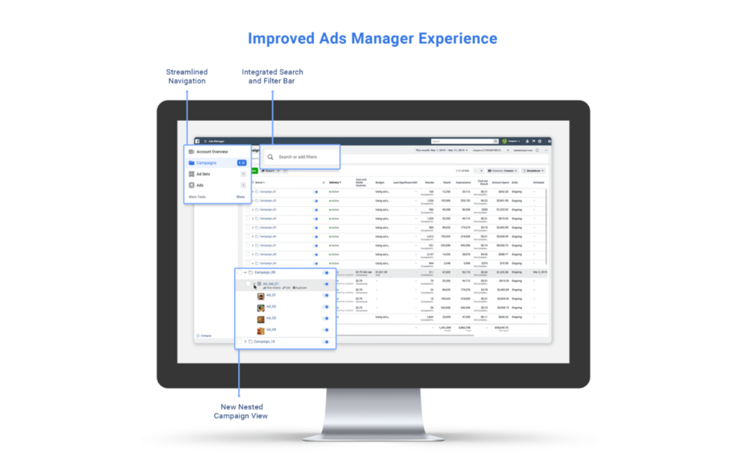 Facebook gives Ads Manager a design refresh and launches new cost cap bidding strategy