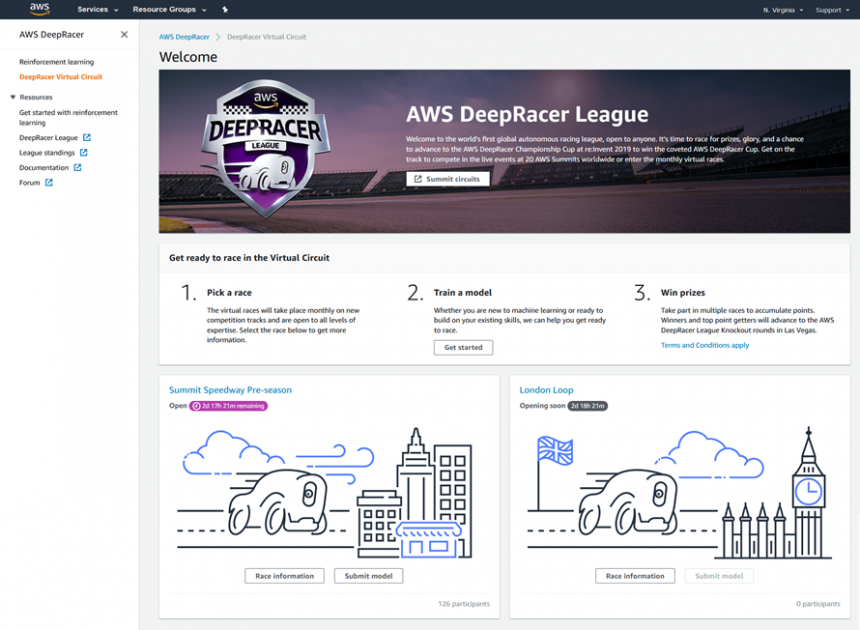 The AWS DeepRacer League Virtual Circuit is Now Open – Train Your Model Today!