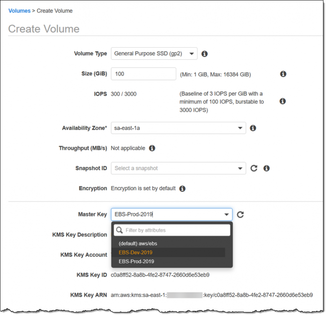 New – Opt-in to Default Encryption for New EBS Volumes